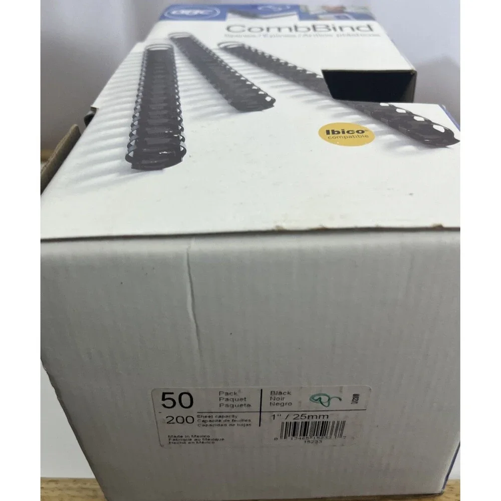 50-pack GBC CombBind Binding Spines 1